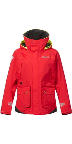2026 Musto Mujer Br1 Chaqueta Channel 82405 - Rojo Verdadero